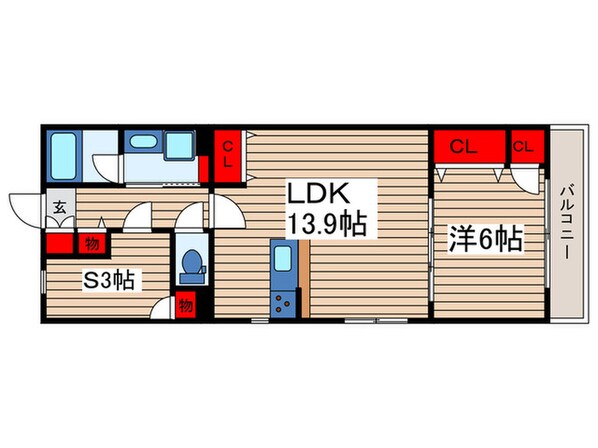 アセント富士見の物件間取画像